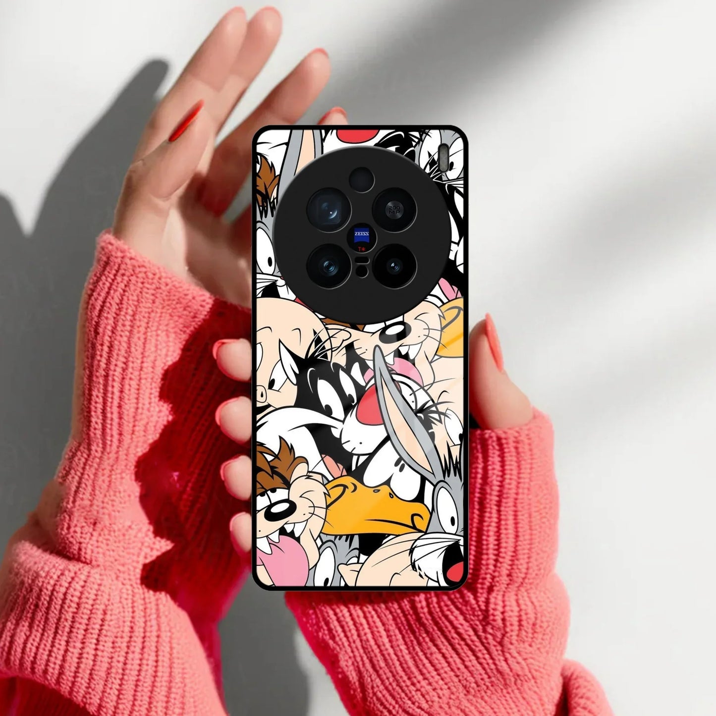 Cute Bugs Bunny Glass Case Cover For Vivo - ShopOnCliQ