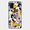 Cute Bugs Bunny Glass Case Cover For Vivo X60 5G