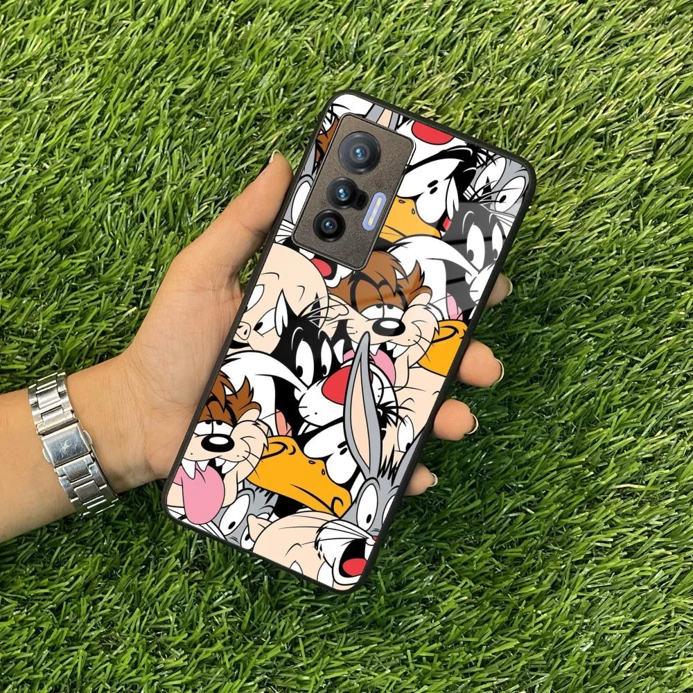 Cute Bugs Bunny Glass Case Cover For Vivo - ShopOnCliQ