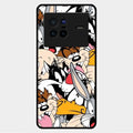 Cute Bugs Bunny Glass Case Cover For Vivo X80 5G