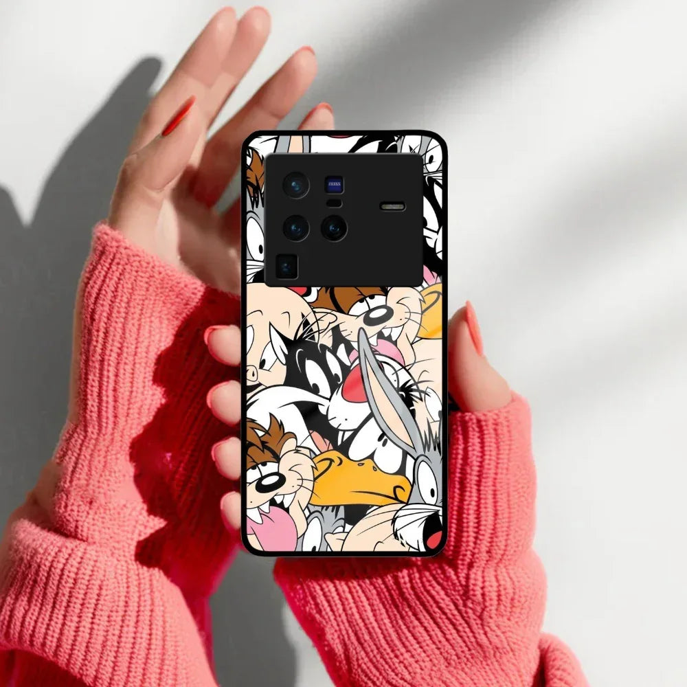 Cute Bugs Bunny Glass Case Cover For Vivo - ShopOnCliQ