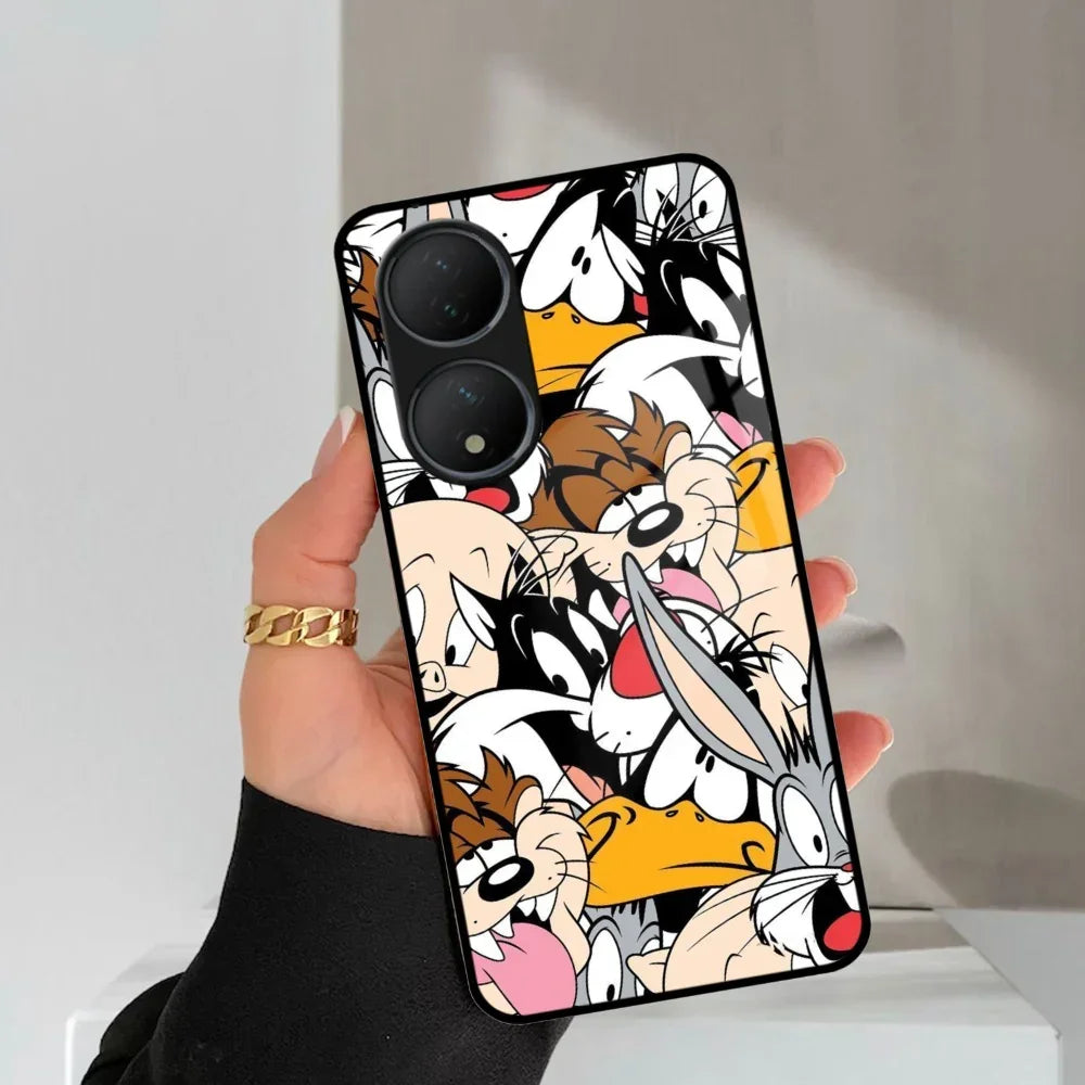 Cute Bugs Bunny Glass Case Cover For Vivo - ShopOnCliQ