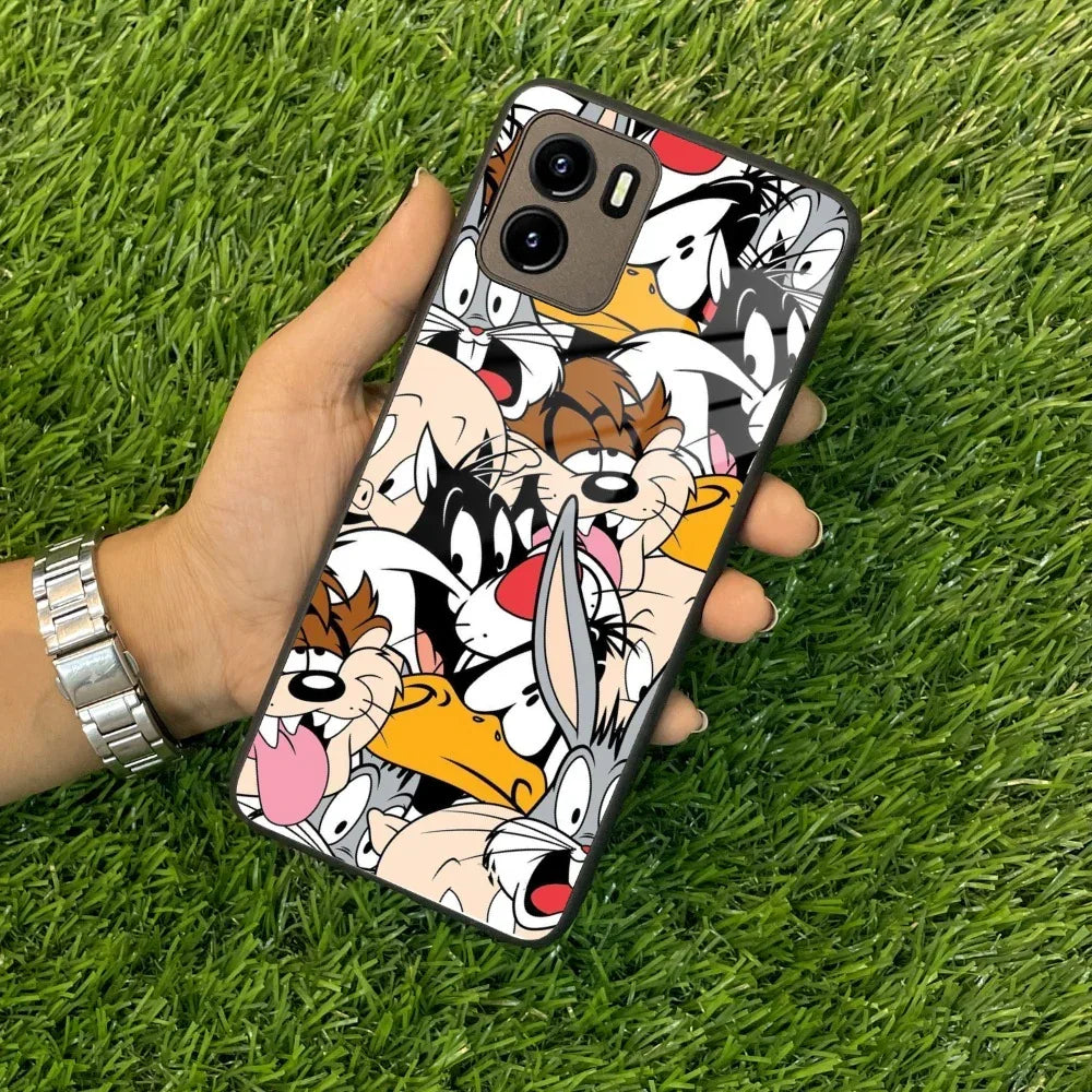 Cute Bugs Bunny Glass Case Cover For Vivo - ShopOnCliQ