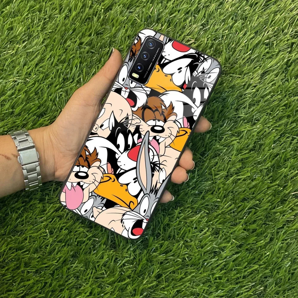 Cute Bugs Bunny Glass Case Cover For Vivo - ShopOnCliQ