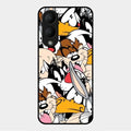 Cute Bugs Bunny Glass Case Cover For Vivo Y28 5G