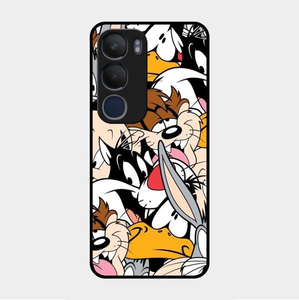 Cute Bugs Bunny Glass Case Cover For Vivo Y29 5G