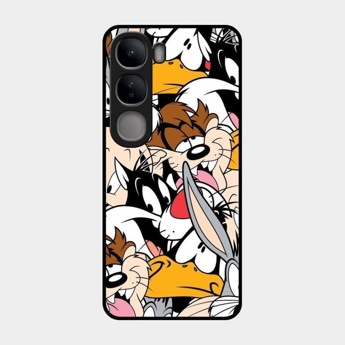 Cute Bugs Bunny Glass Case Cover For Vivo Y300 5G