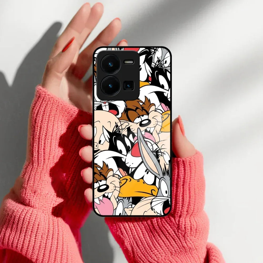 Cute Bugs Bunny Glass Case Cover For Vivo - ShopOnCliQ