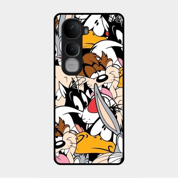Cute Bugs Bunny Glass Case Cover For Vivo Y400 Pro 5G