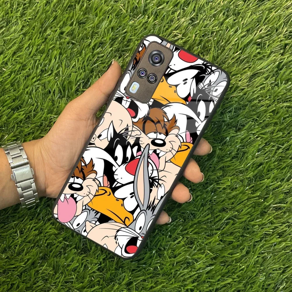 Cute Bugs Bunny Glass Case Cover For Vivo - ShopOnCliQ
