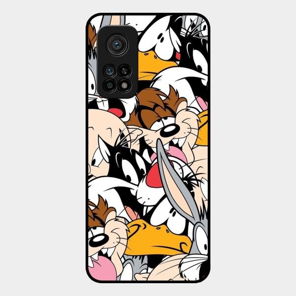Cute Bugs Bunny Glass Case Cover For Xiaomi Mi 10T Pro 5G