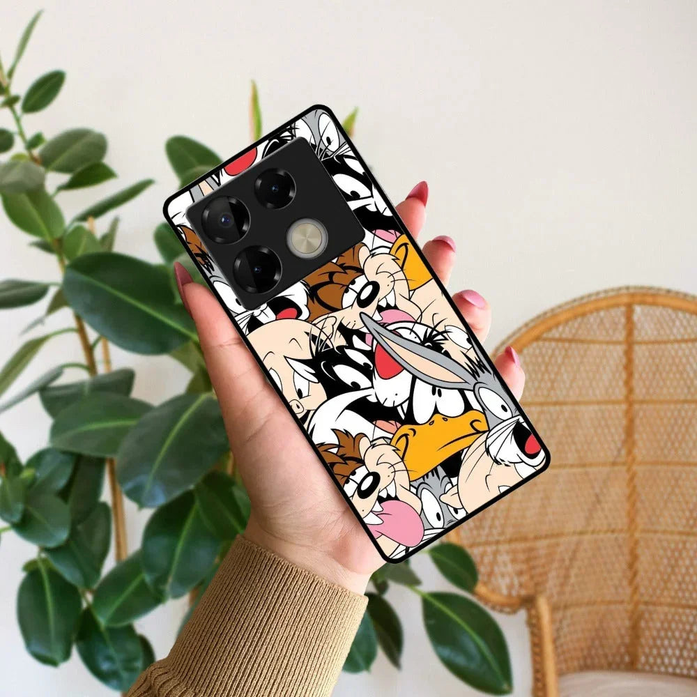 Cute Bugs Bunny Glossy Metal Case Cover For Infinix - ShopOnCliQ