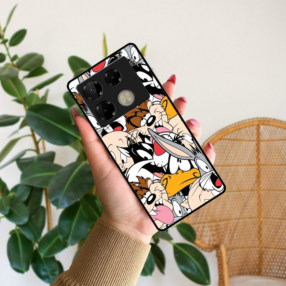 Cute Bugs Bunny Glossy Metal Case Cover For Infinix