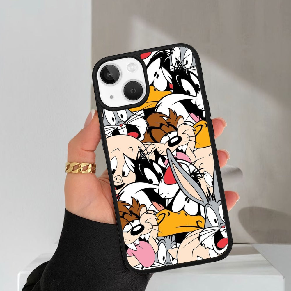 Cute Bugs Bunny Glossy Metal Case Cover For iPhone