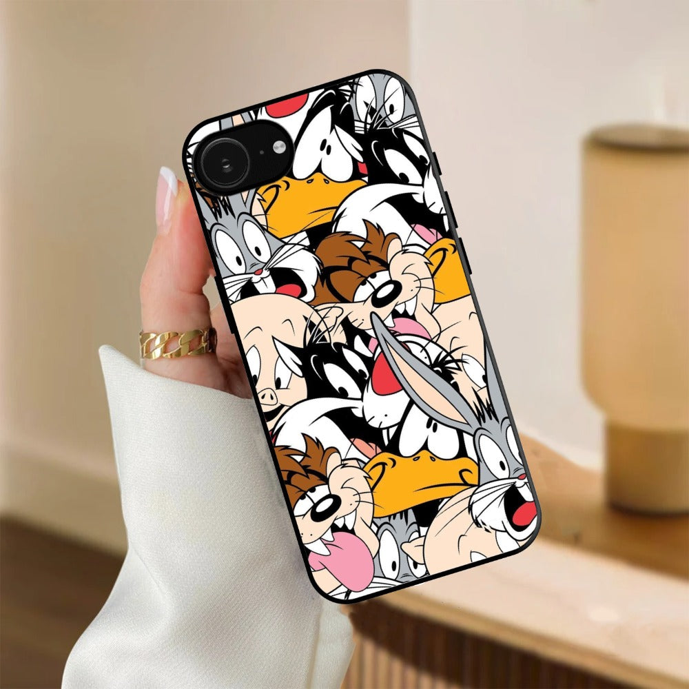 Cute Bugs Bunny Glossy Metal Case Cover For iPhone