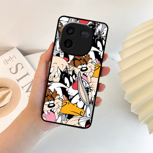 Cute Bugs Bunny Glossy Metal Case Cover For iQOO