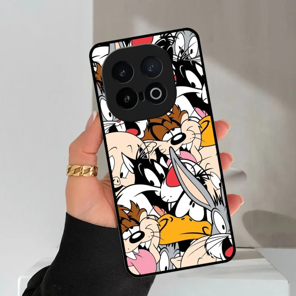 Cute Bugs Bunny Glossy Metal Case Cover For iQOO - ShopOnCliQ