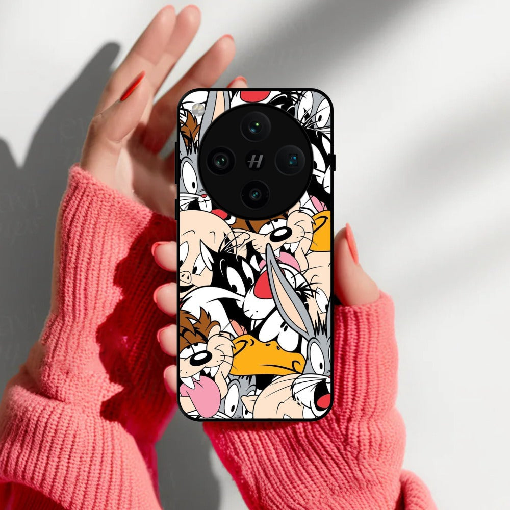 Cute Bugs Bunny Glossy Metal Case Cover For Oppo