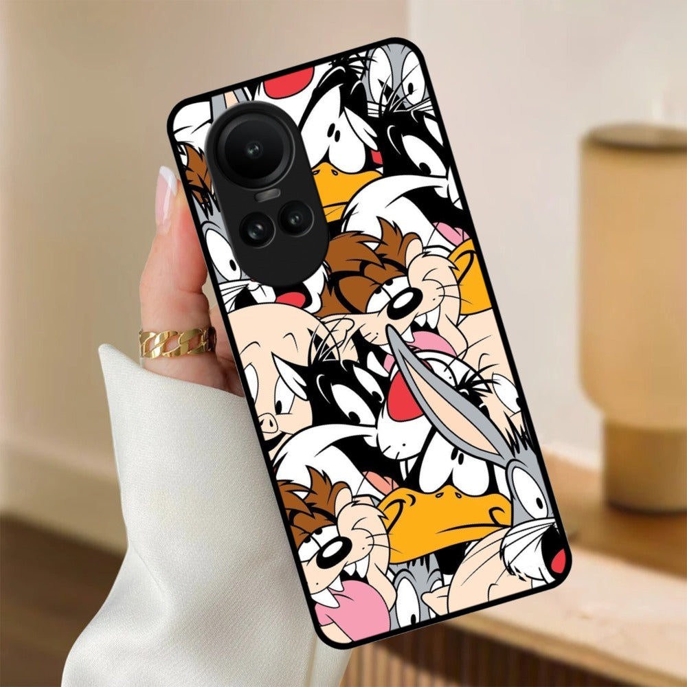 Cute Bugs Bunny Glossy Metal Case Cover For Oppo