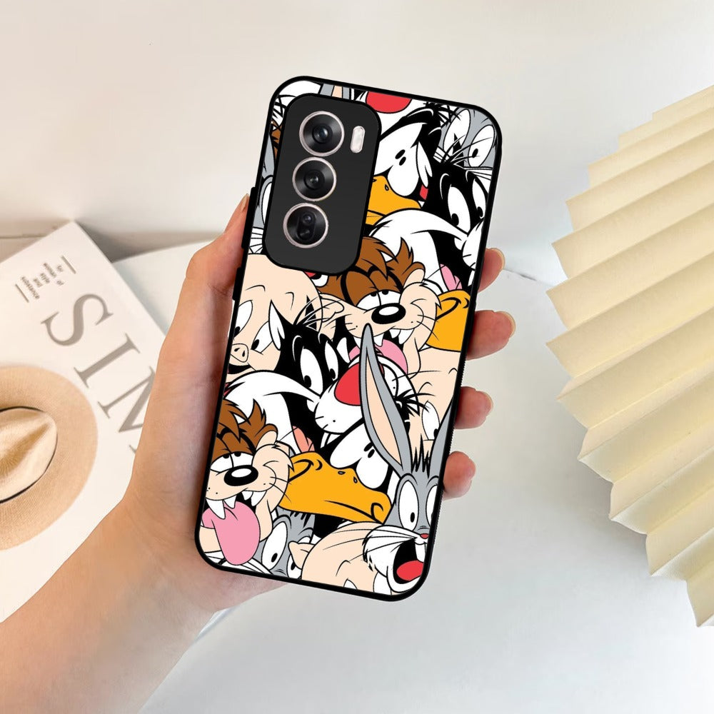 Cute Bugs Bunny Glossy Metal Case Cover For Oppo