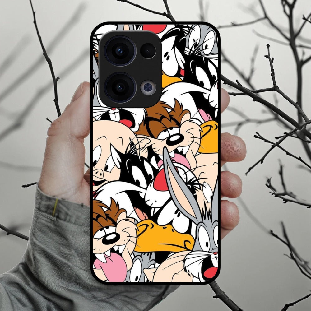 Cute Bugs Bunny Glossy Metal Case Cover For Oppo