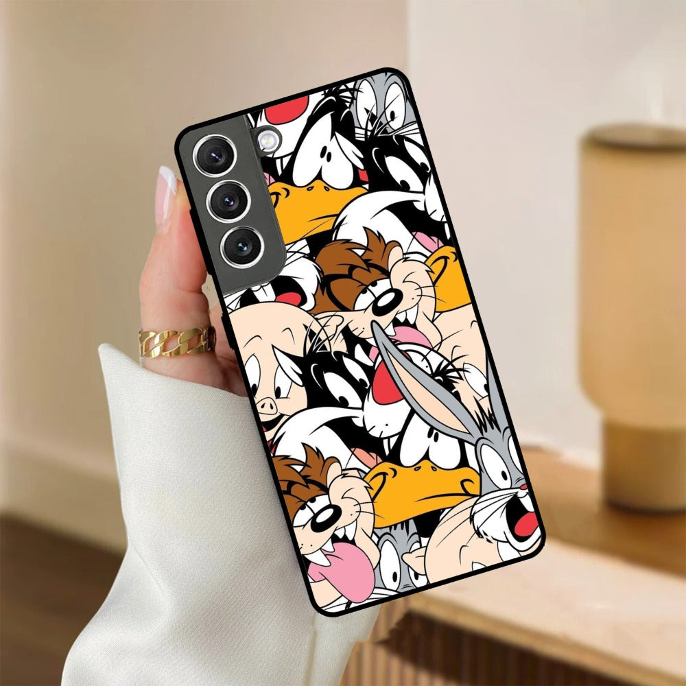 Cute Bugs Bunny Glossy Metal Case Cover For Samsung