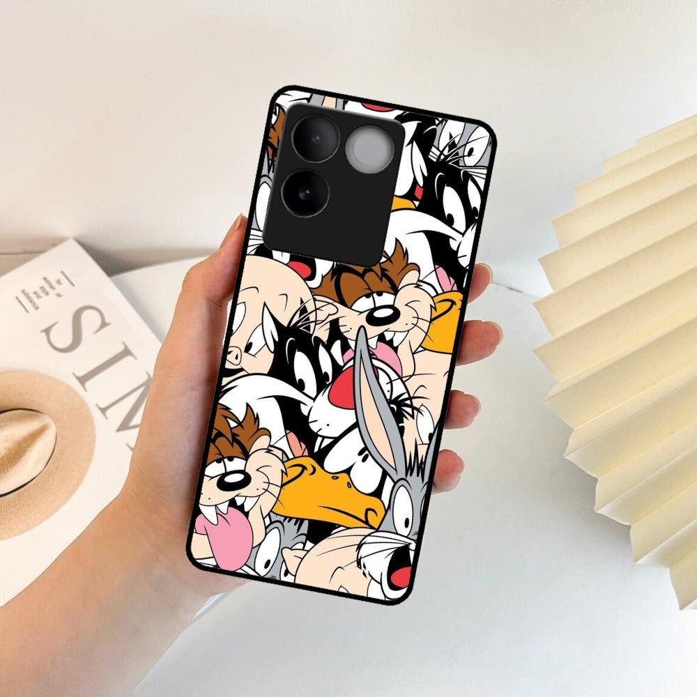 Cute Bugs Bunny Glossy Metal Case Cover For Vivo