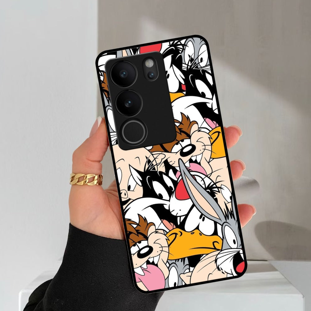 Cute Bugs Bunny Glossy Metal Case Cover For Vivo