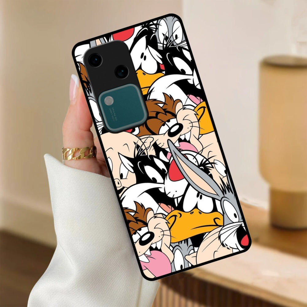 Cute Bugs Bunny Glossy Metal Case Cover For Vivo