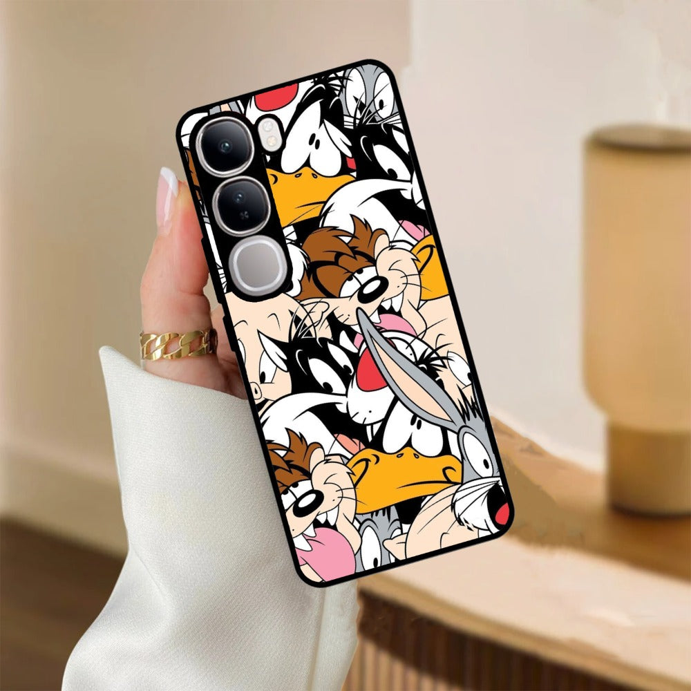 Cute Bugs Bunny Glossy Metal Case Cover For Vivo