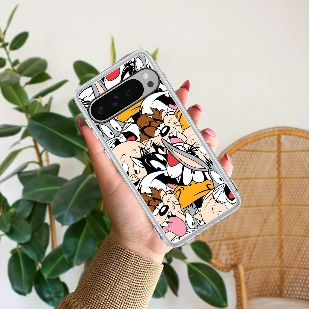 Cute Bugs Bunny Anti Yellow Case For Google Pixel 9 Pro XL