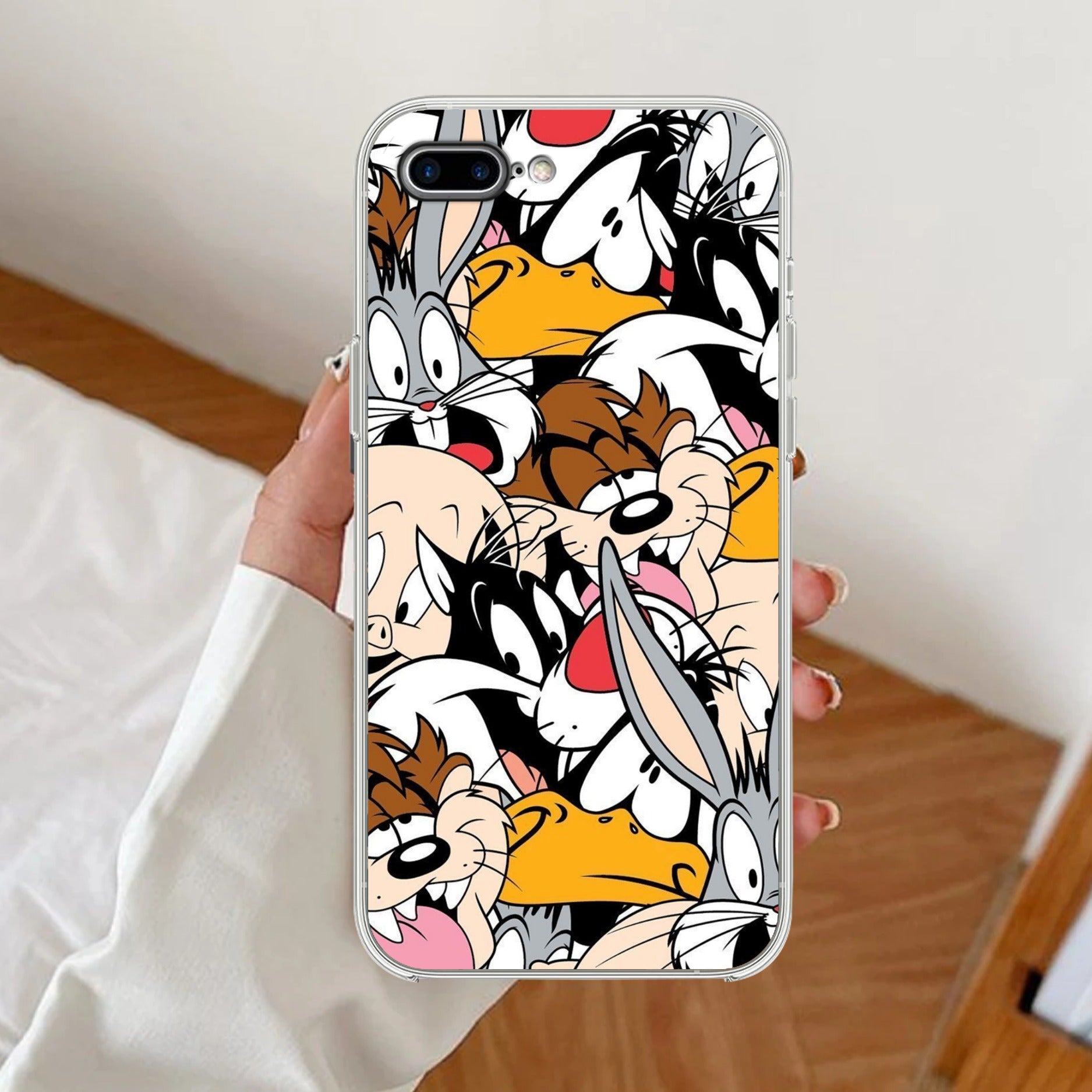 Cute Bugs Bunny Silicon Case For iPhone 7 Plus / iPhone 8 Plus