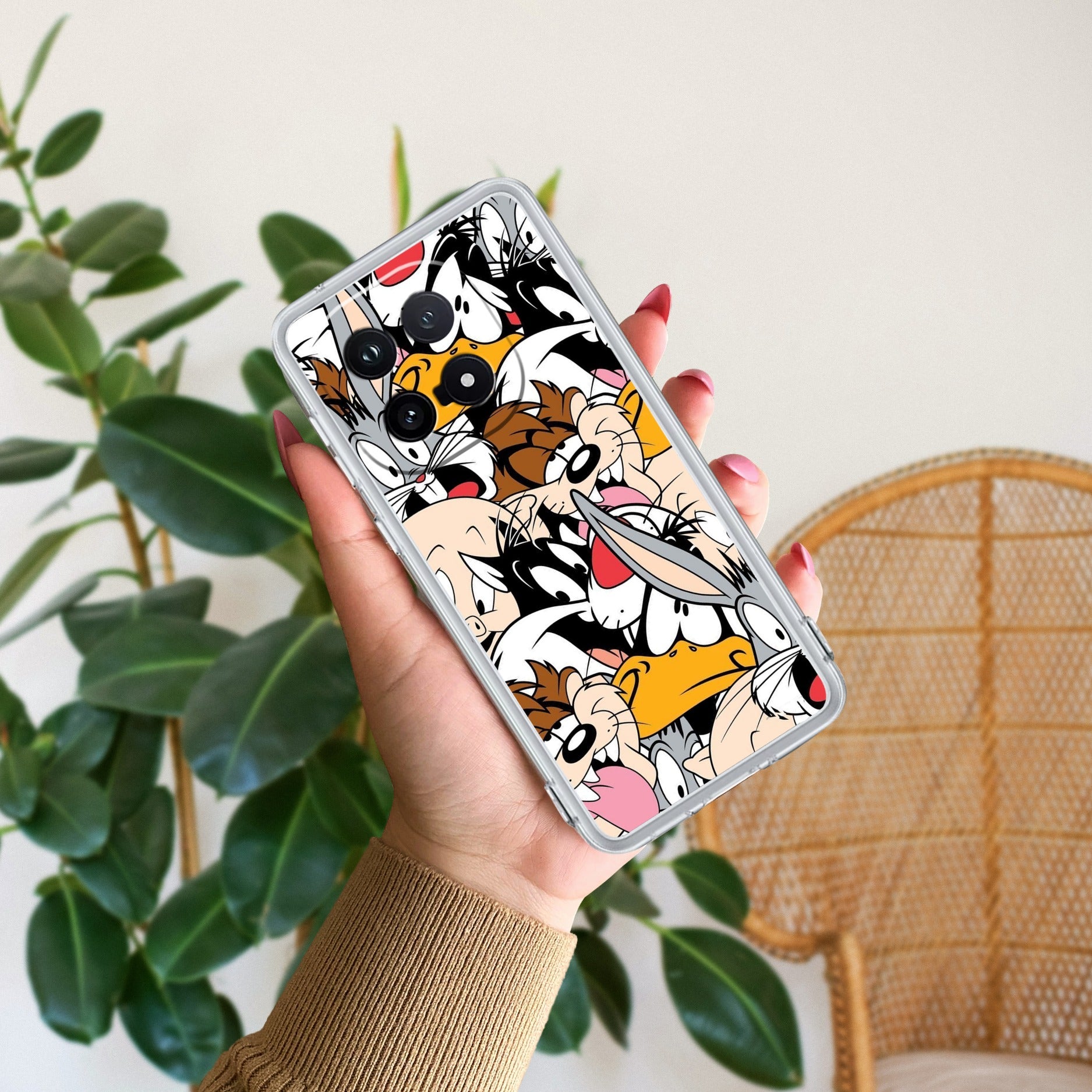 Cute Bugs Bunny Silicon Case For iQOO - ShopOnCliQ