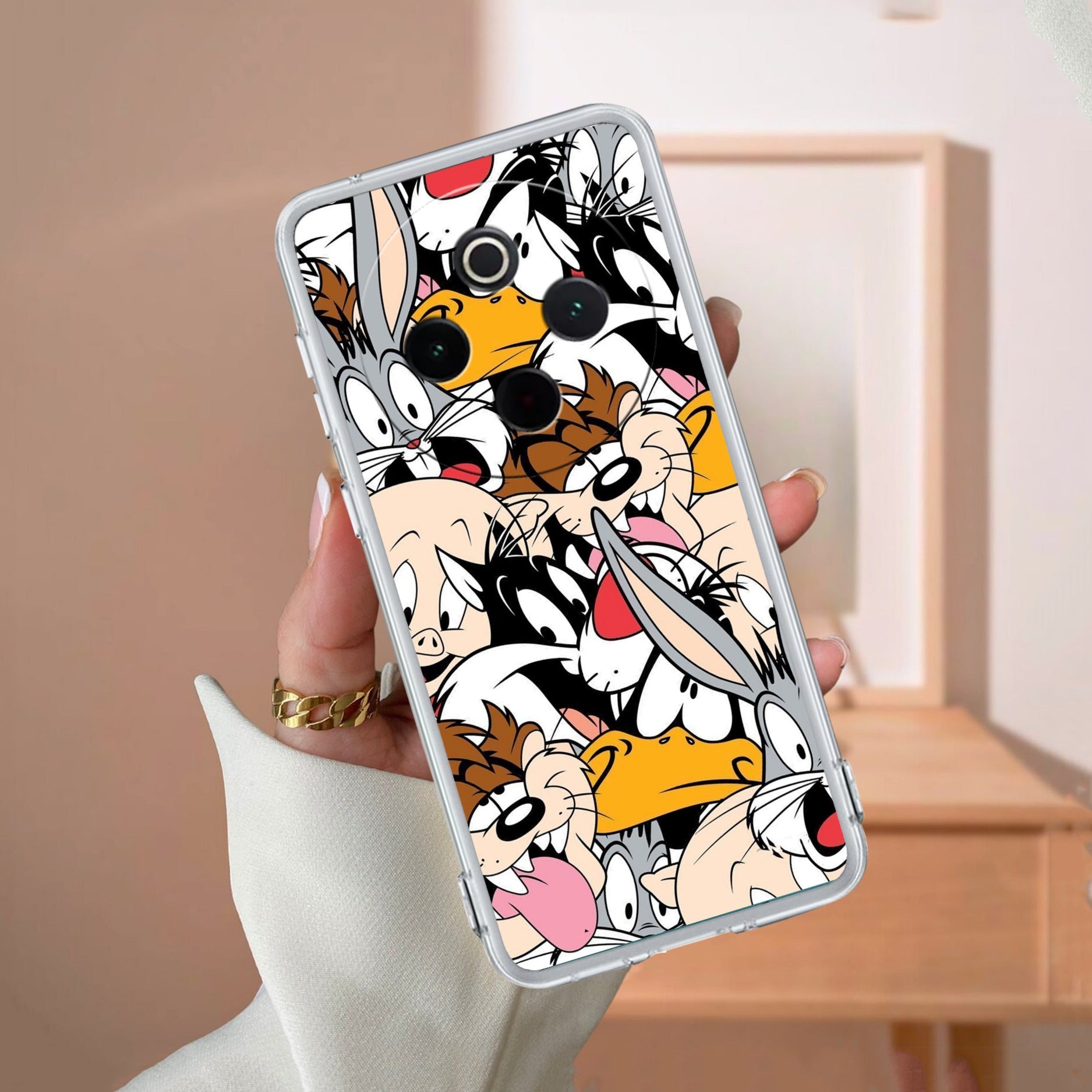 Cute Bugs Bunny Silicon Case For iQOO - ShopOnCliQ