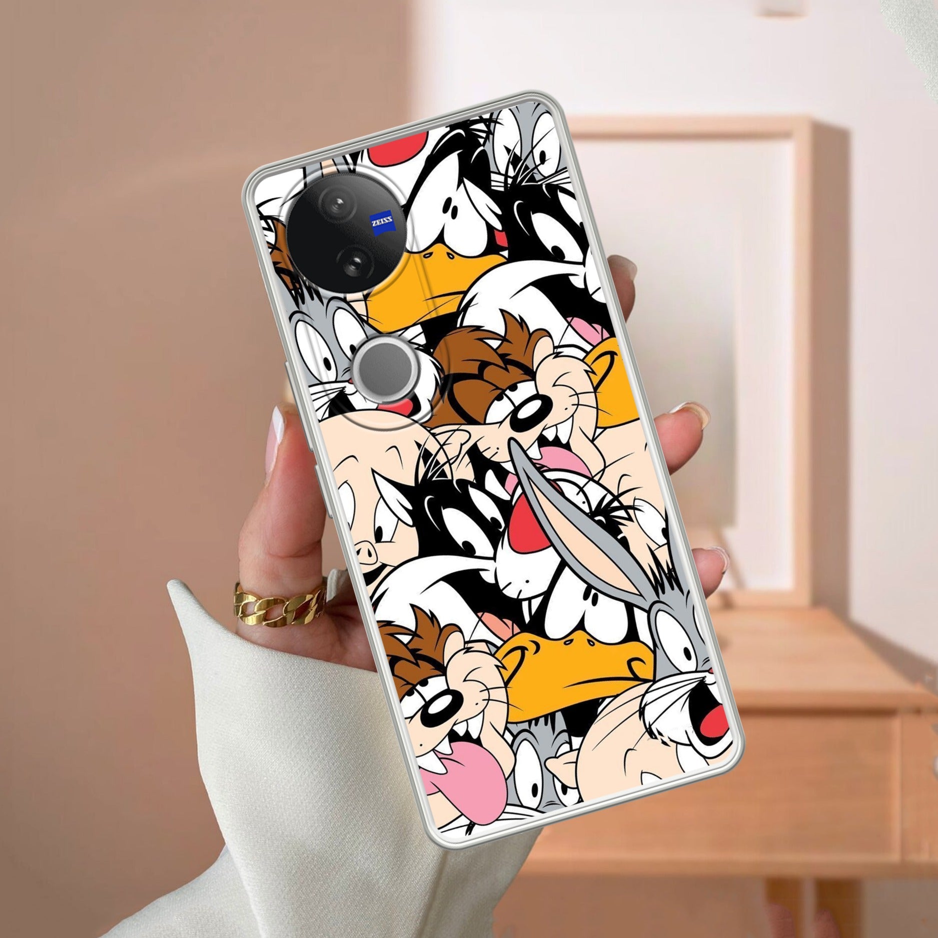 Cute Bugs Bunny Silicon Case For iQOO - ShopOnCliQ