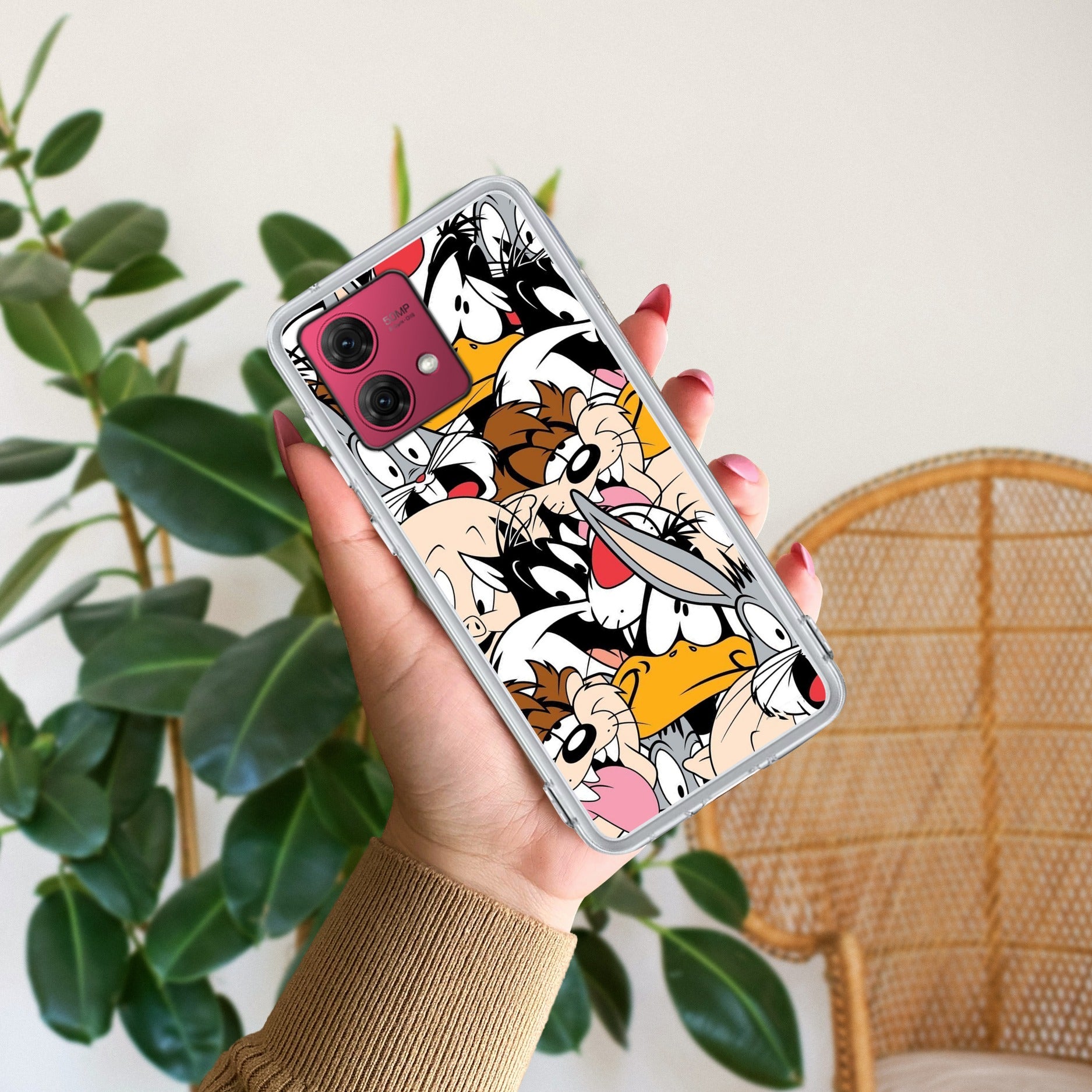 Cute Bugs Bunny Anti Yellow Case For Motorola G84 5G