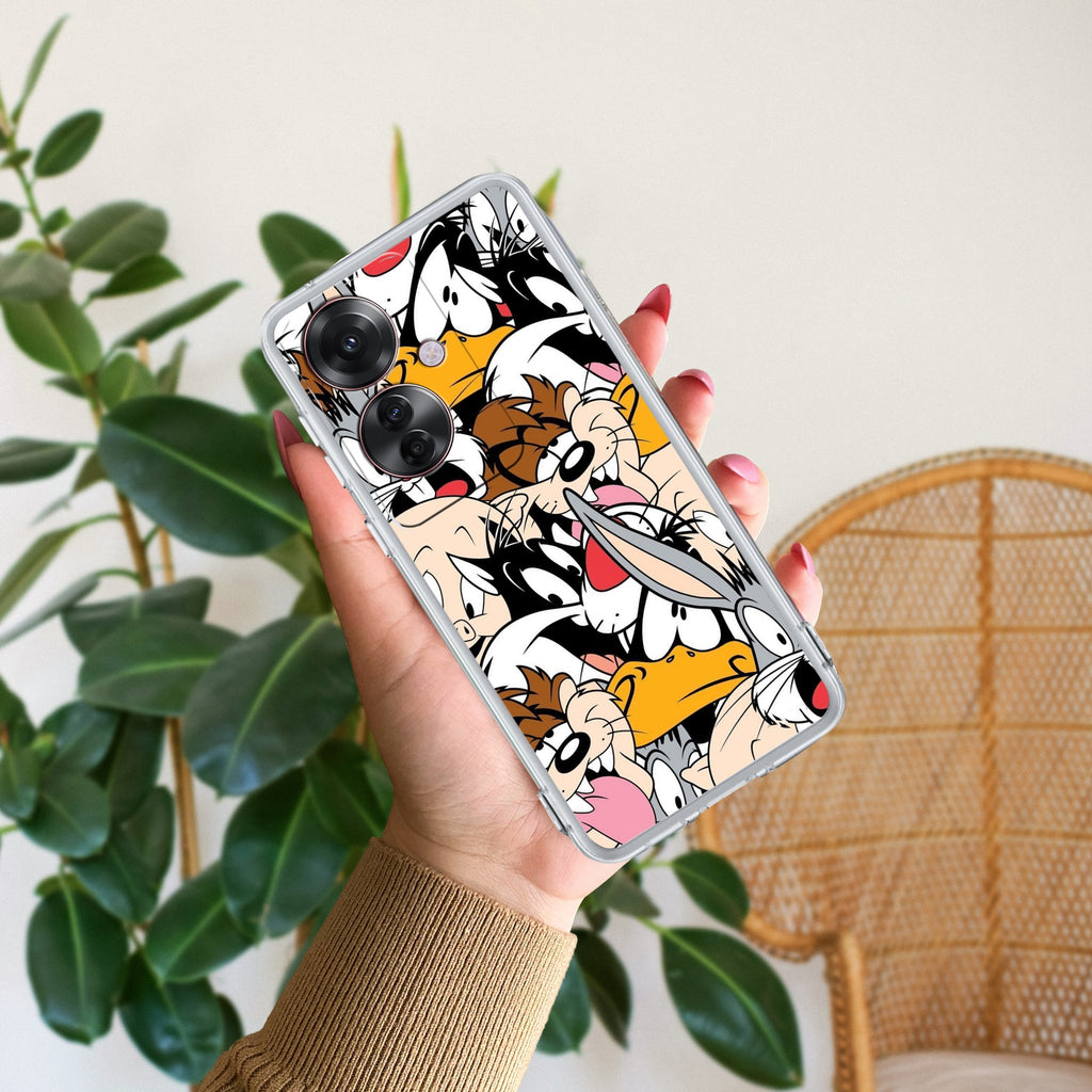 Cute Bugs Bunny Anti Yellow Case For Oppo F25 Pro 5G