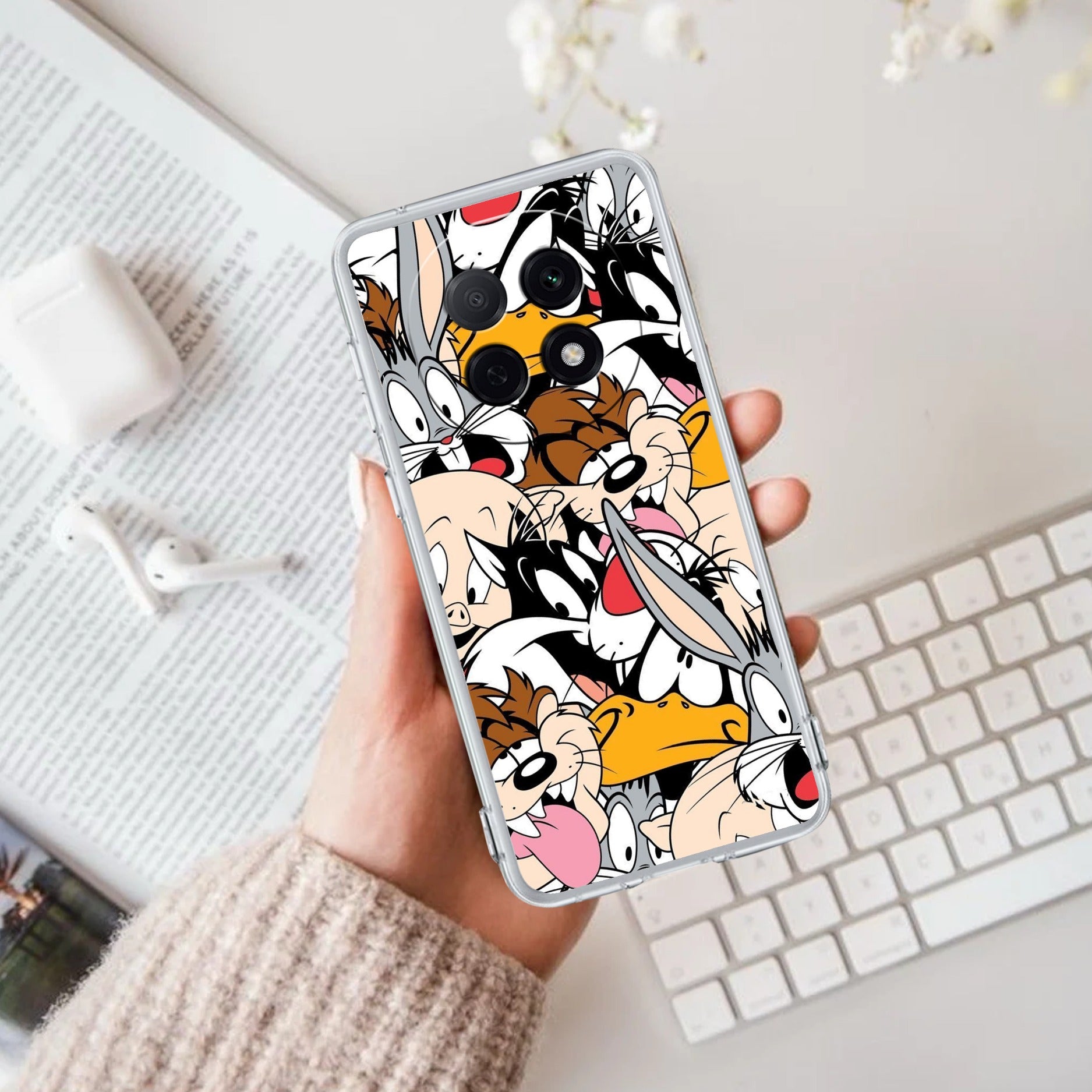 Cute Bugs Bunny Anti Yellow Case For Oppo F29 Pro 5G