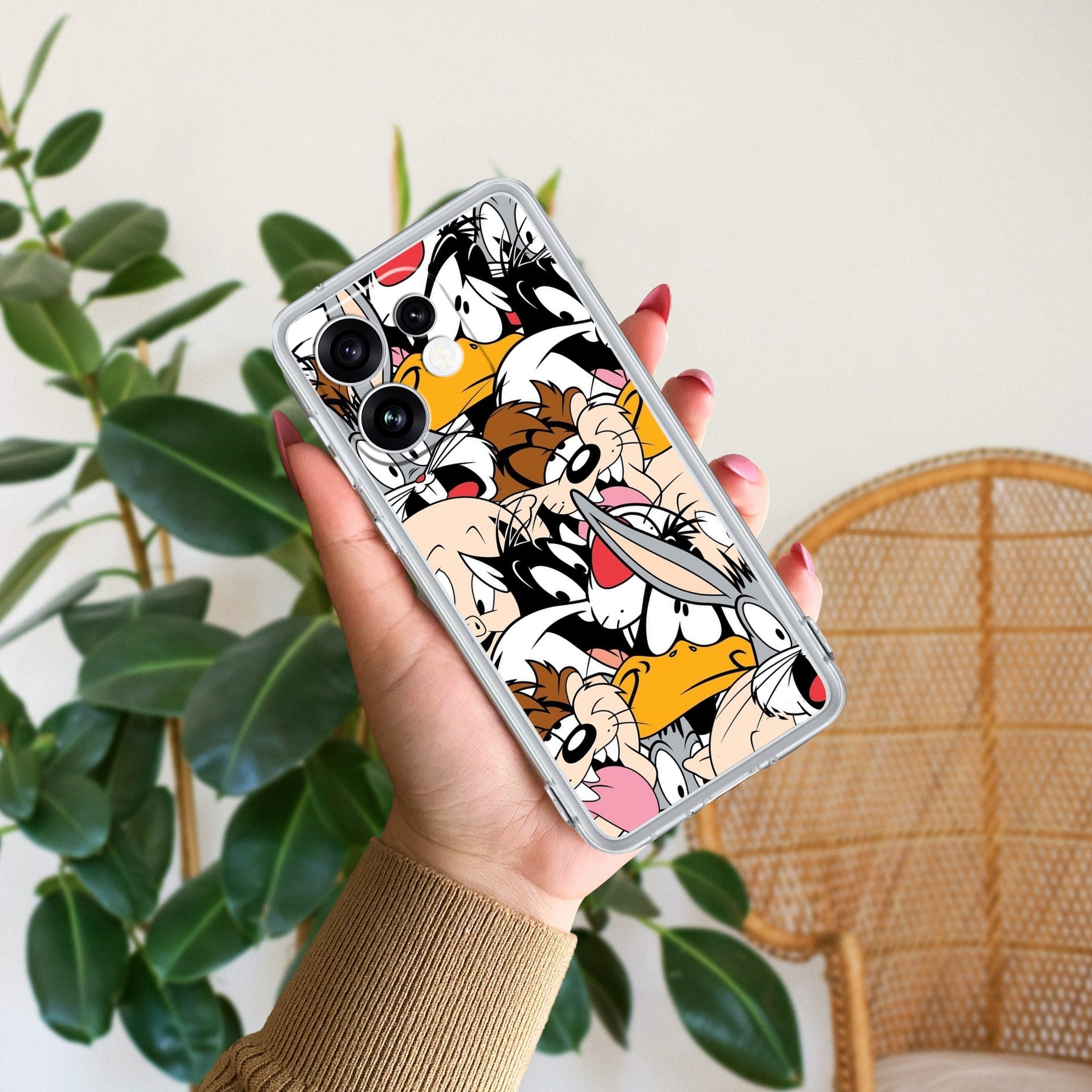 Cute Bugs Bunny Anti Yellow Case For Oppo Reno 16 5G