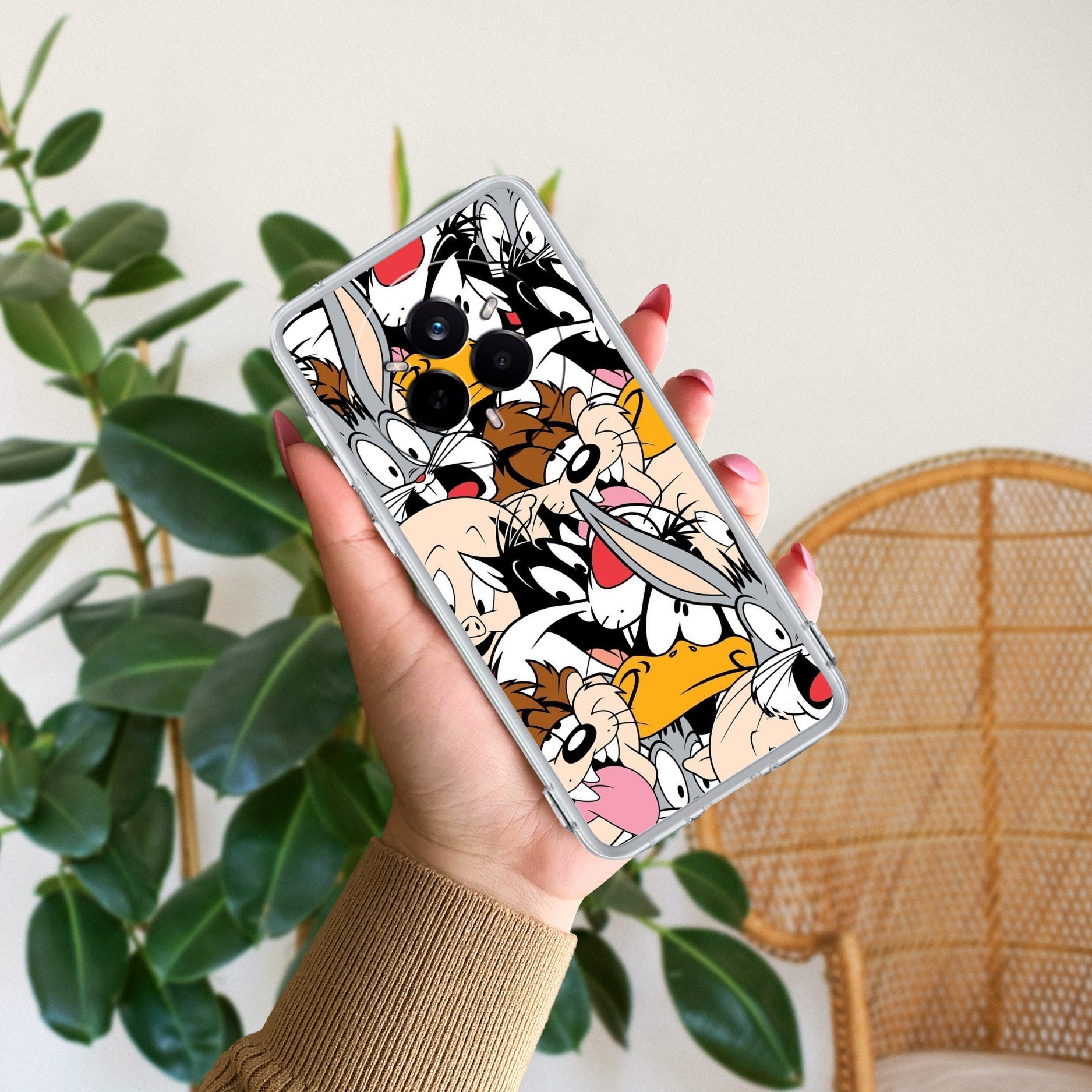 Cute Bugs Bunny Silicon Case For Realme 14 Pro Plus 5G