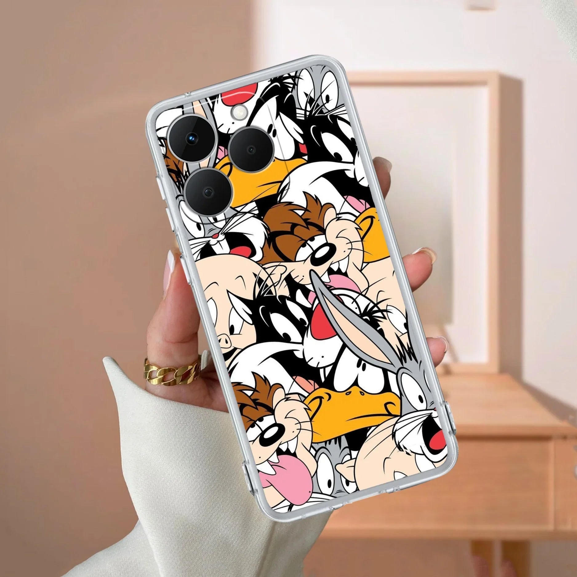 Cute Bugs Bunny Silicon Case For Realme/Narzo - ShopOnCliQ