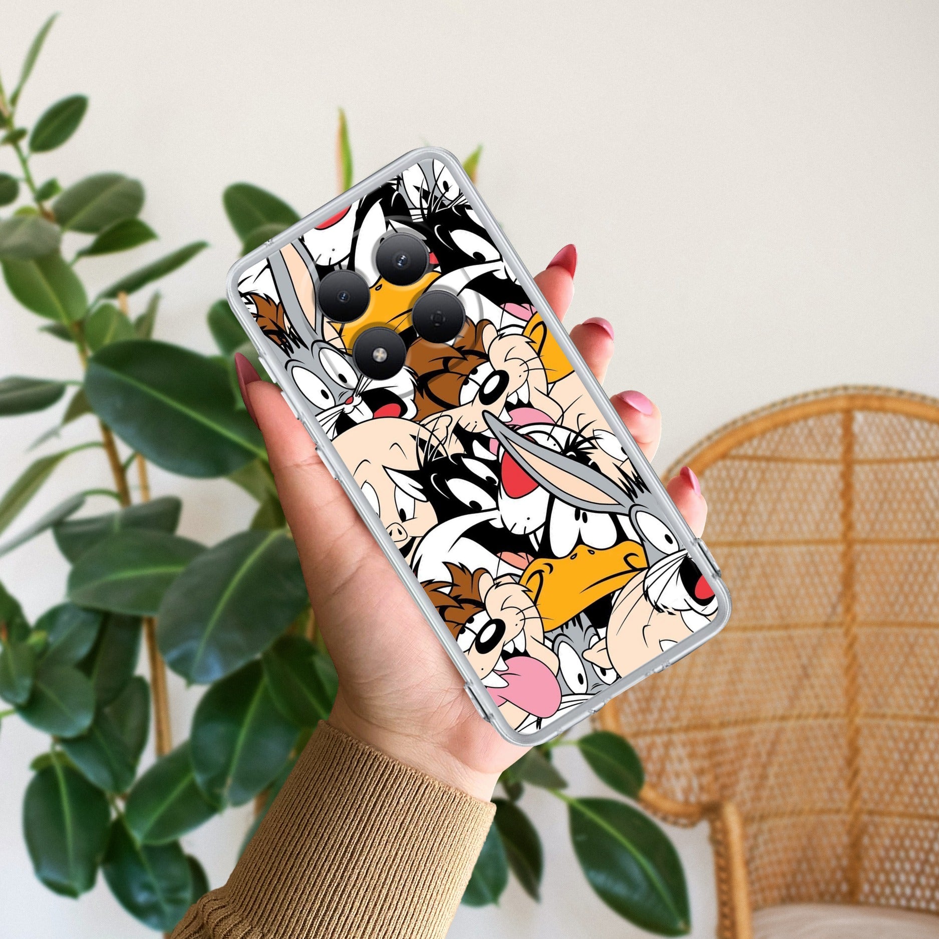 Cute Bugs Bunny Silicon Case For Redmi Note 15 Pro Plus 5G