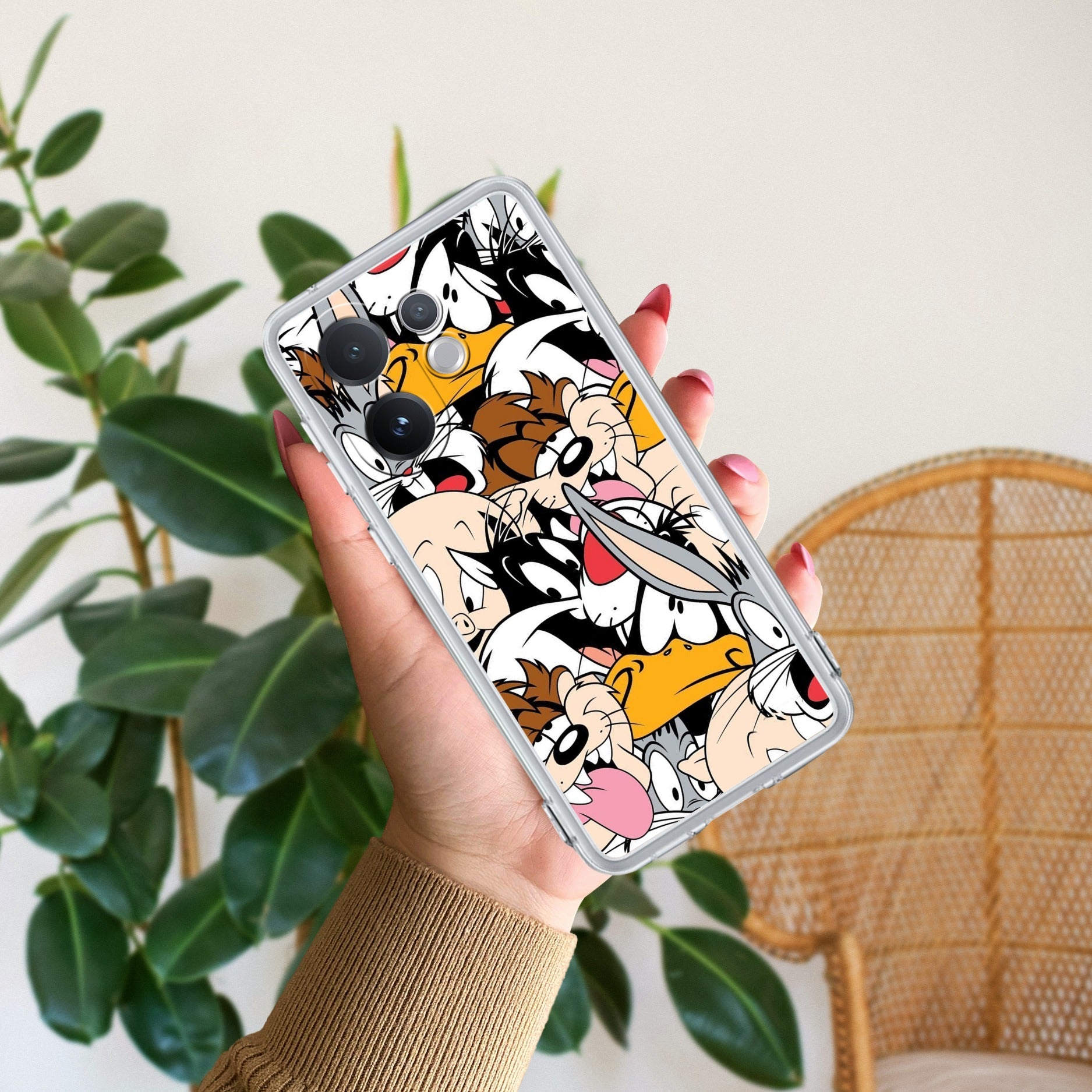 Cute Bugs Bunny Silicon Case For Vivo V60 5G