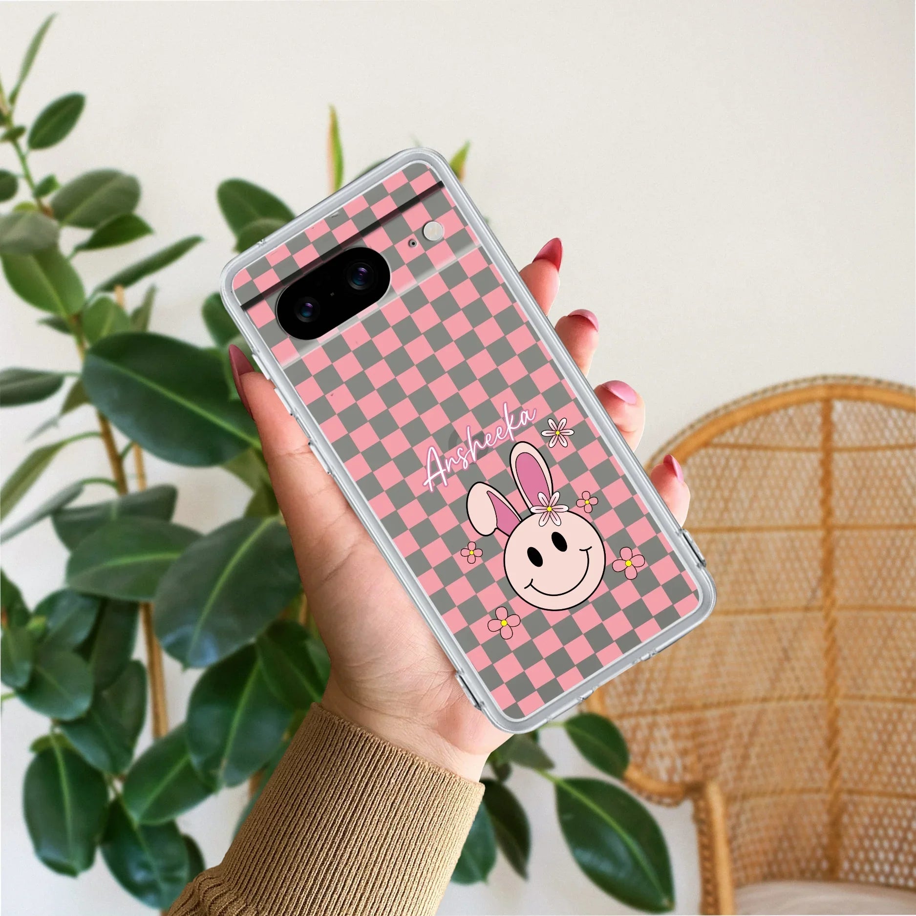 Cute Bunny Customize Transparent Silicon Case For Google - ShopOnCliQ