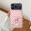 Cute Bunny Customize Anti Yellow Clear Case For iPhone 17 Pro Max