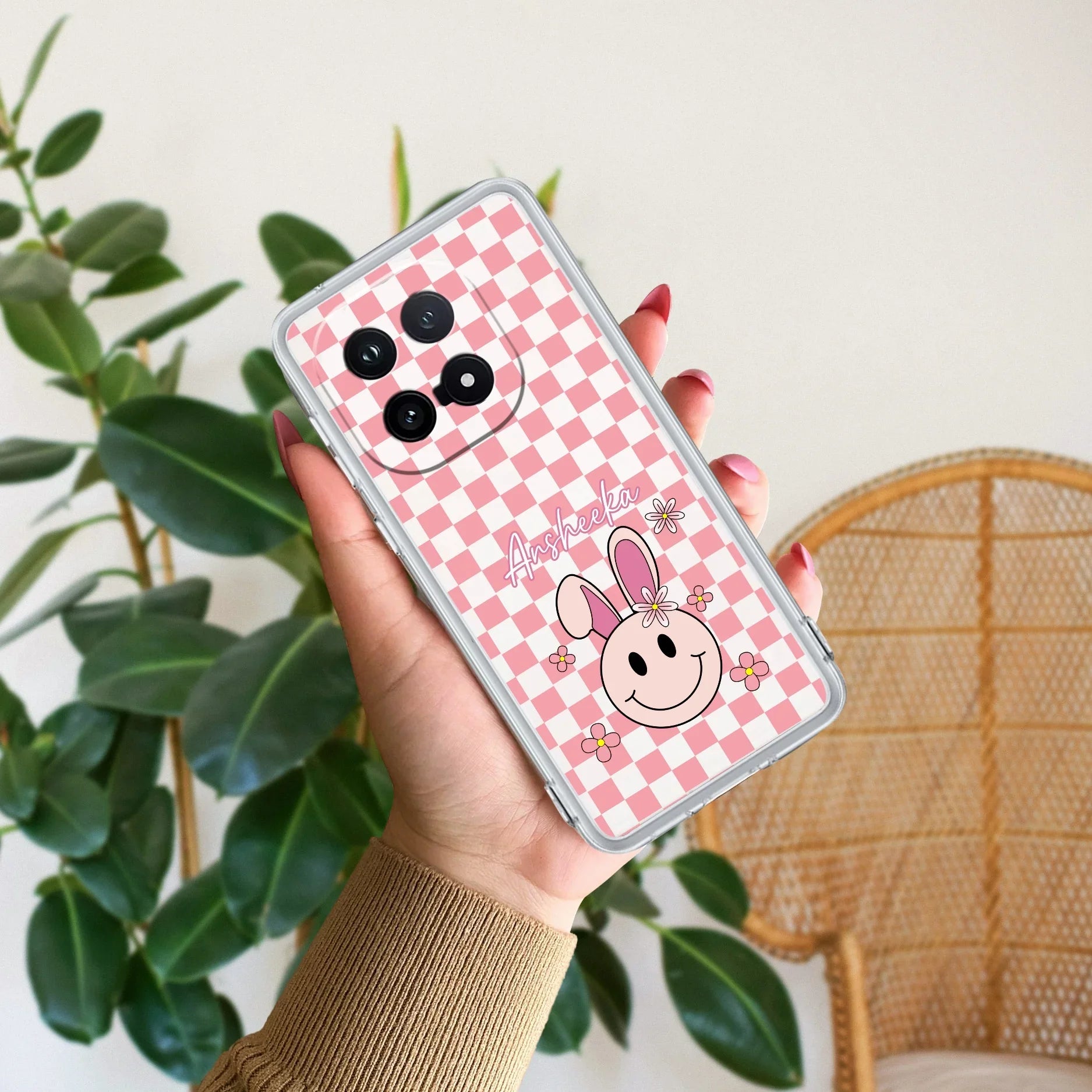 Cute Bunny Customize Transparent Silicon Case For iQOO 15 5G