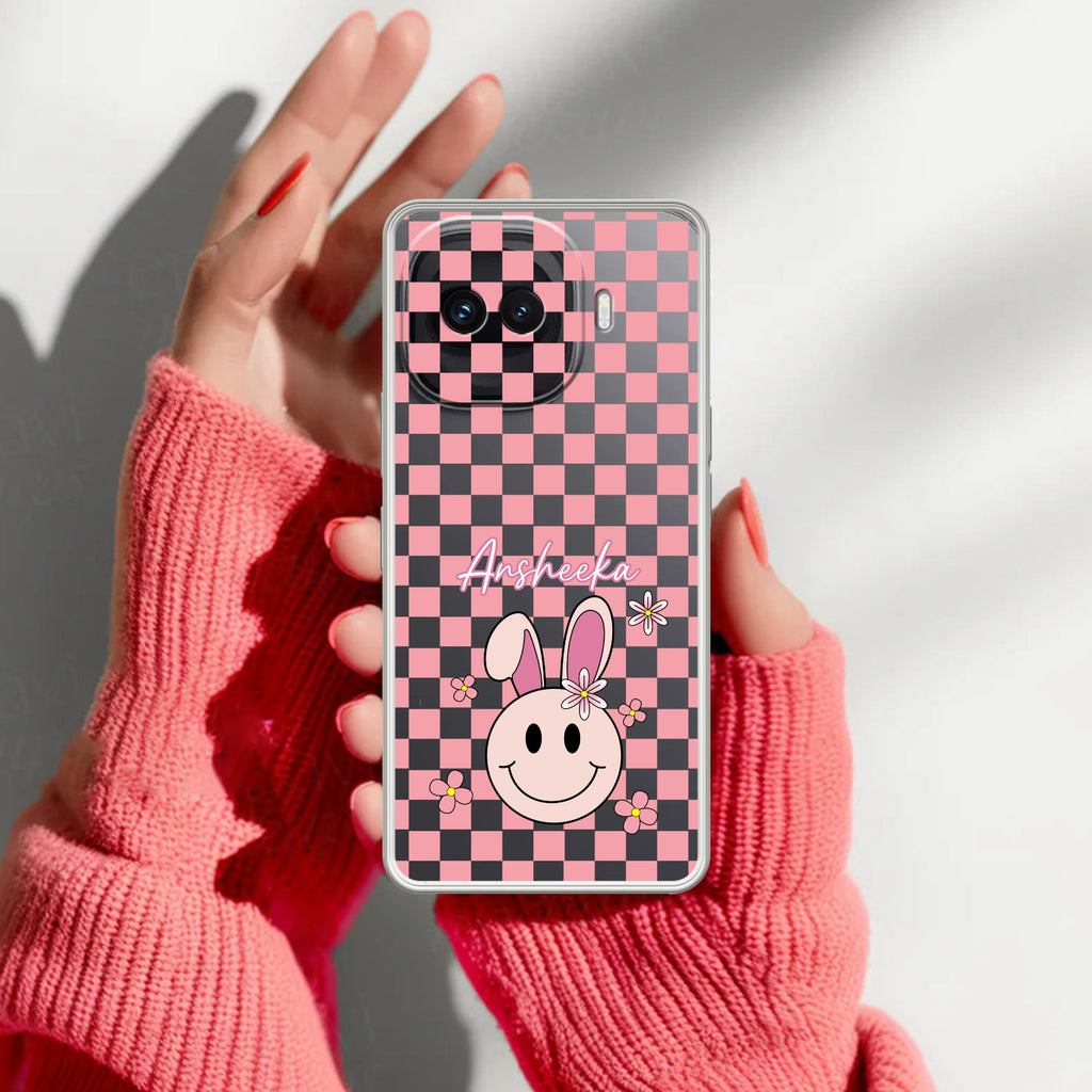 Cute Bunny Customize Anti Yellow Case For iQOO 15R 5G