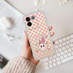 Cute Bunny Customize Transparent Silicon Case For Vivo T2 Pro 5G