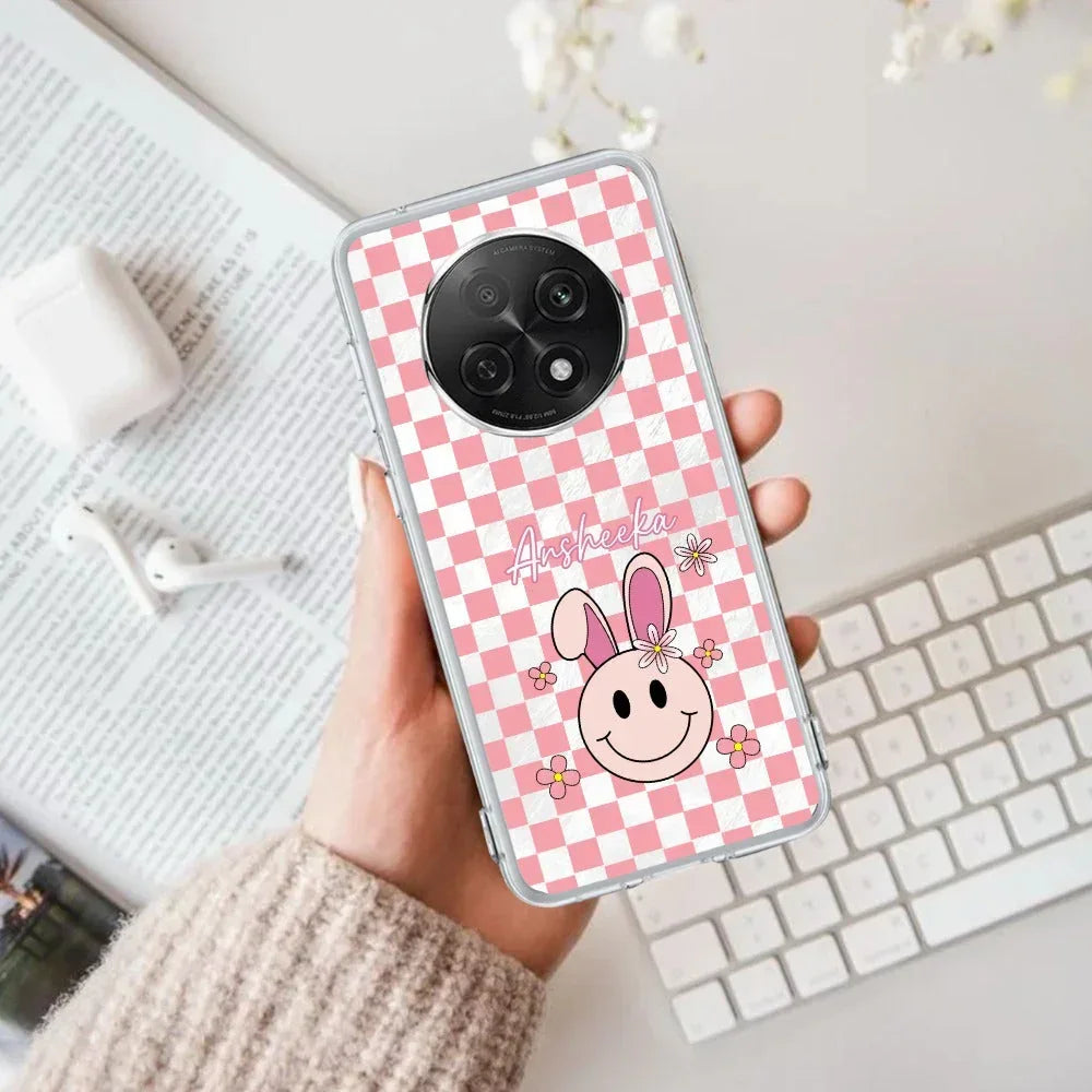 Cute Bunny Customize Anti Yellow Case For Oppo F29 Pro 5G