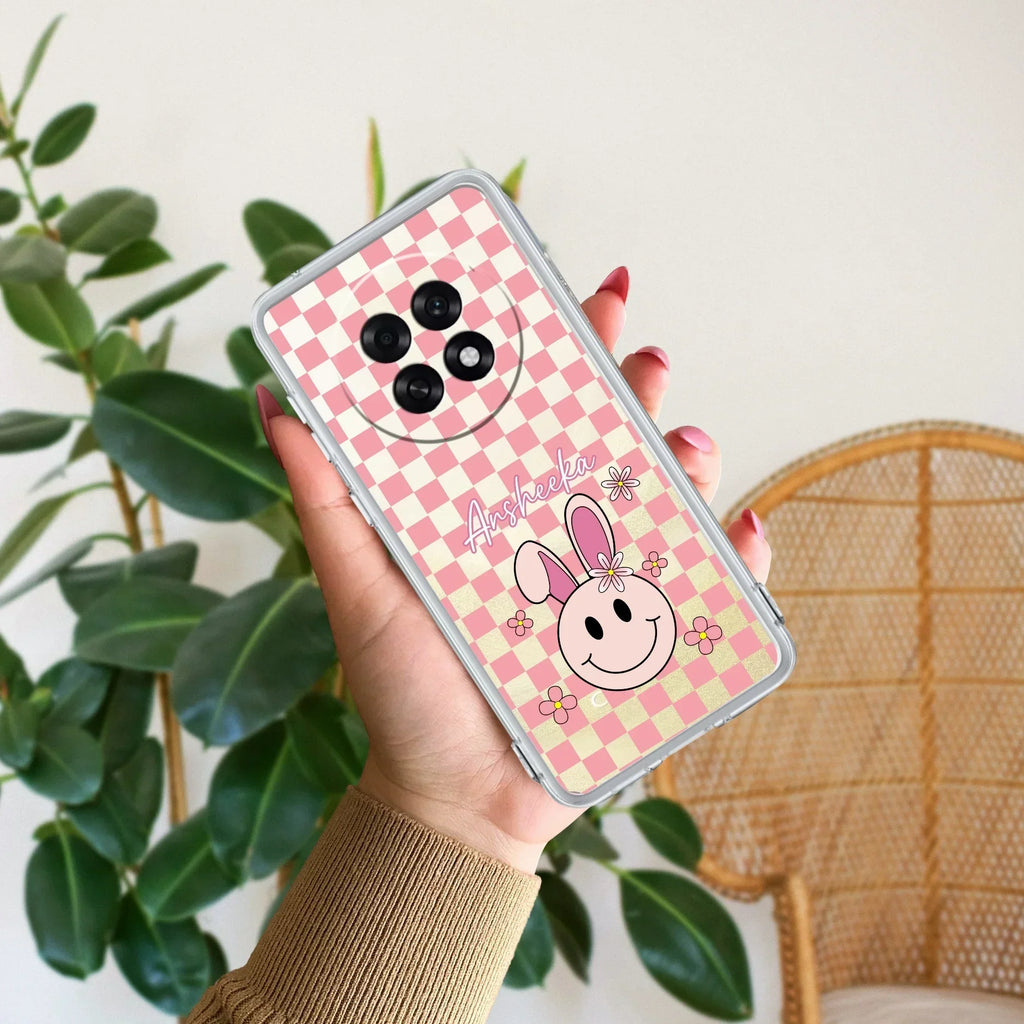Cute Bunny Customize Anti Yellow Case For Oppo F31 Pro Plus 5G